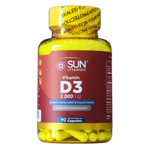 Vitamin D3 2000 IU 90 cápsulas — Regalo 🎁