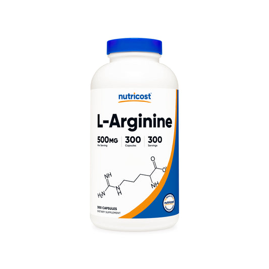 Nutricost L-Arginine 500 mg 300 cápsulas